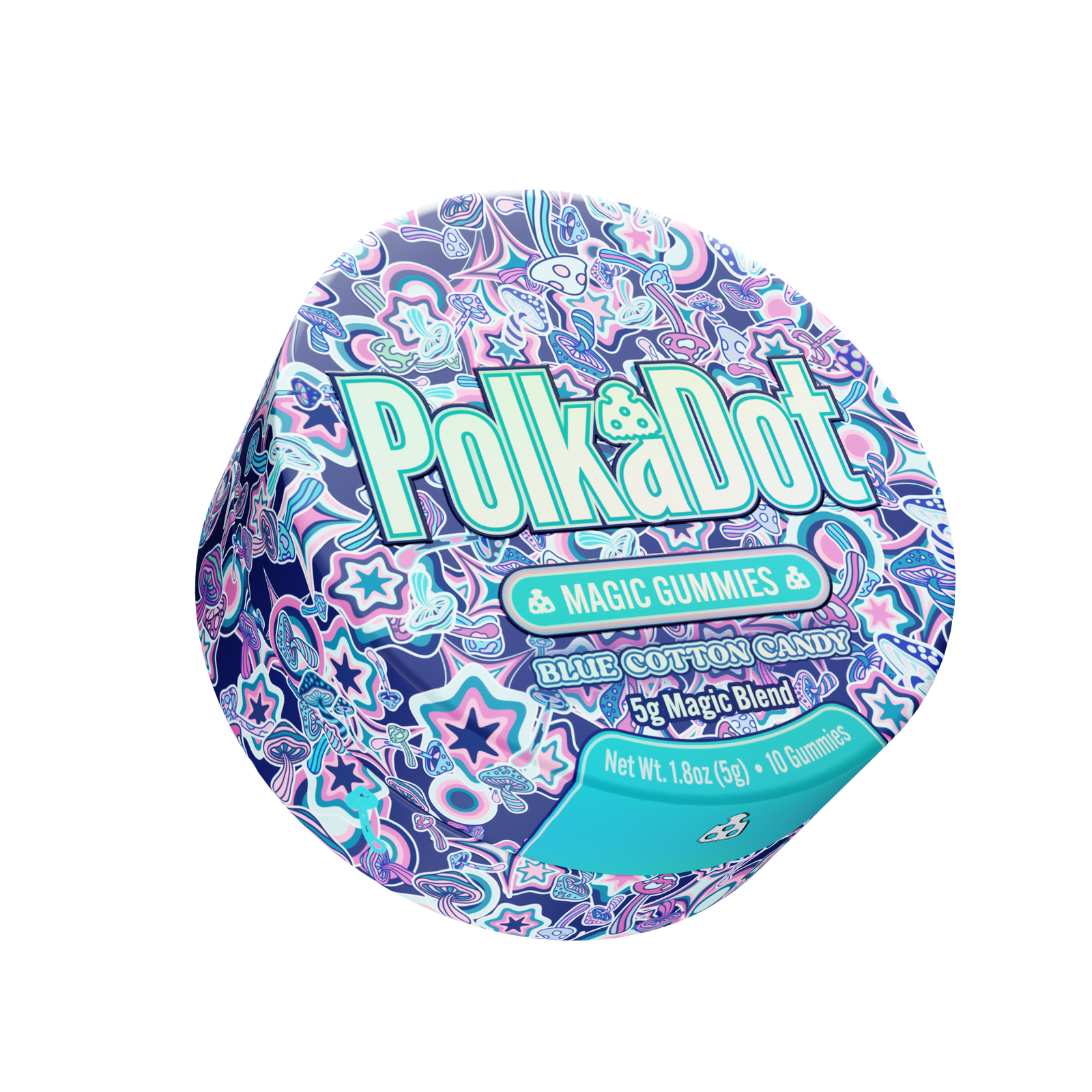 Blue Cotton Candy Gummies (Tin)
