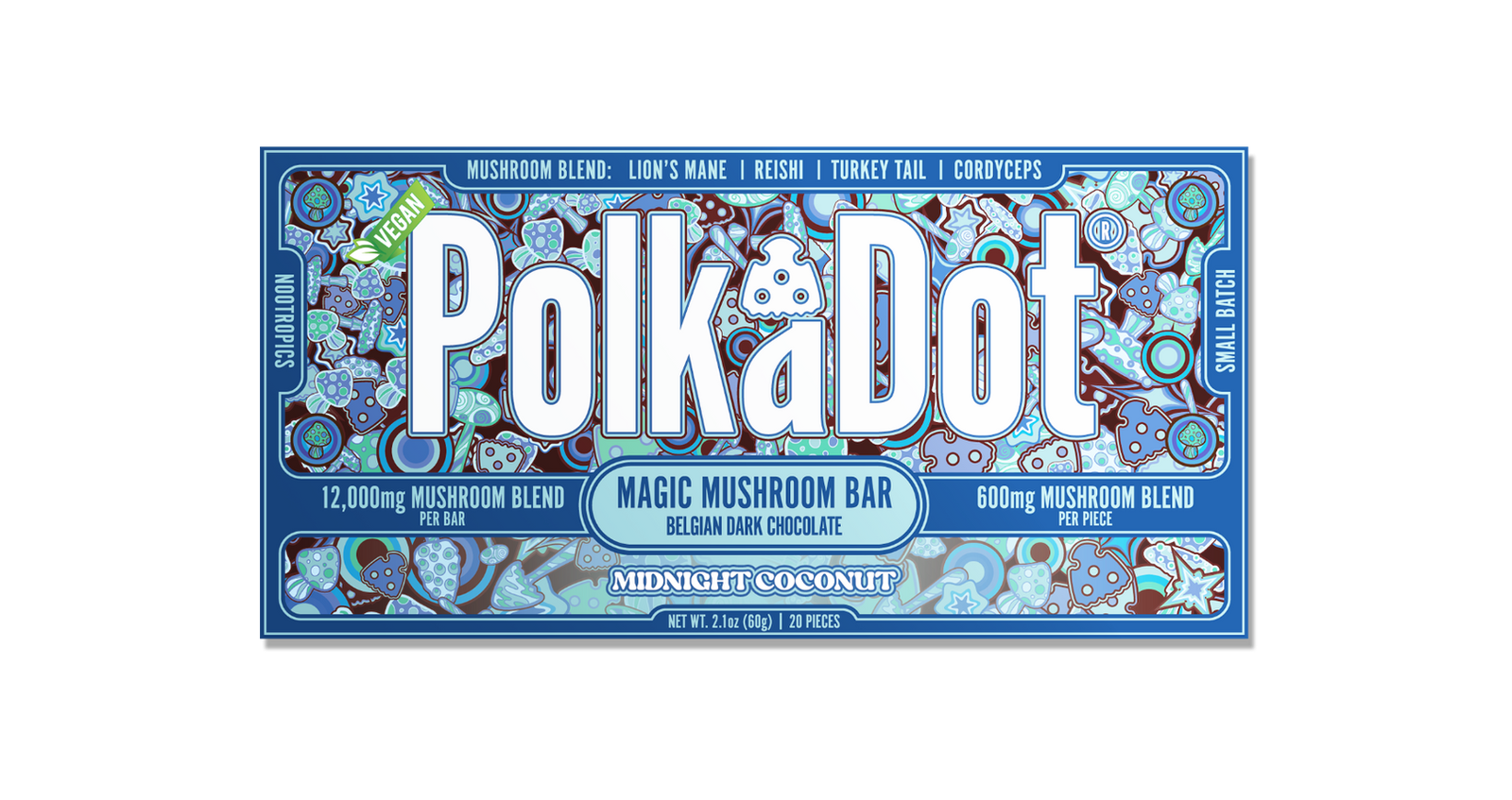 Coconut Bound Chocolate Bar (12,000 MG) by Polkadot