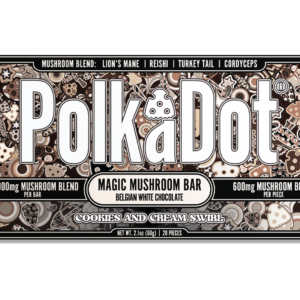 Cookies & Cream Swirl Chocolate Bar (12,000 MG) by Polkadot