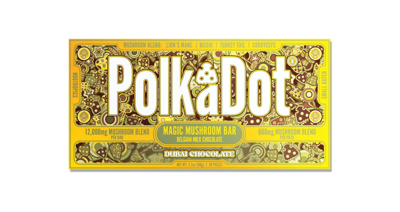 Dubai Chocolate Chocolate Bar (12,000 MG) by Polkadot