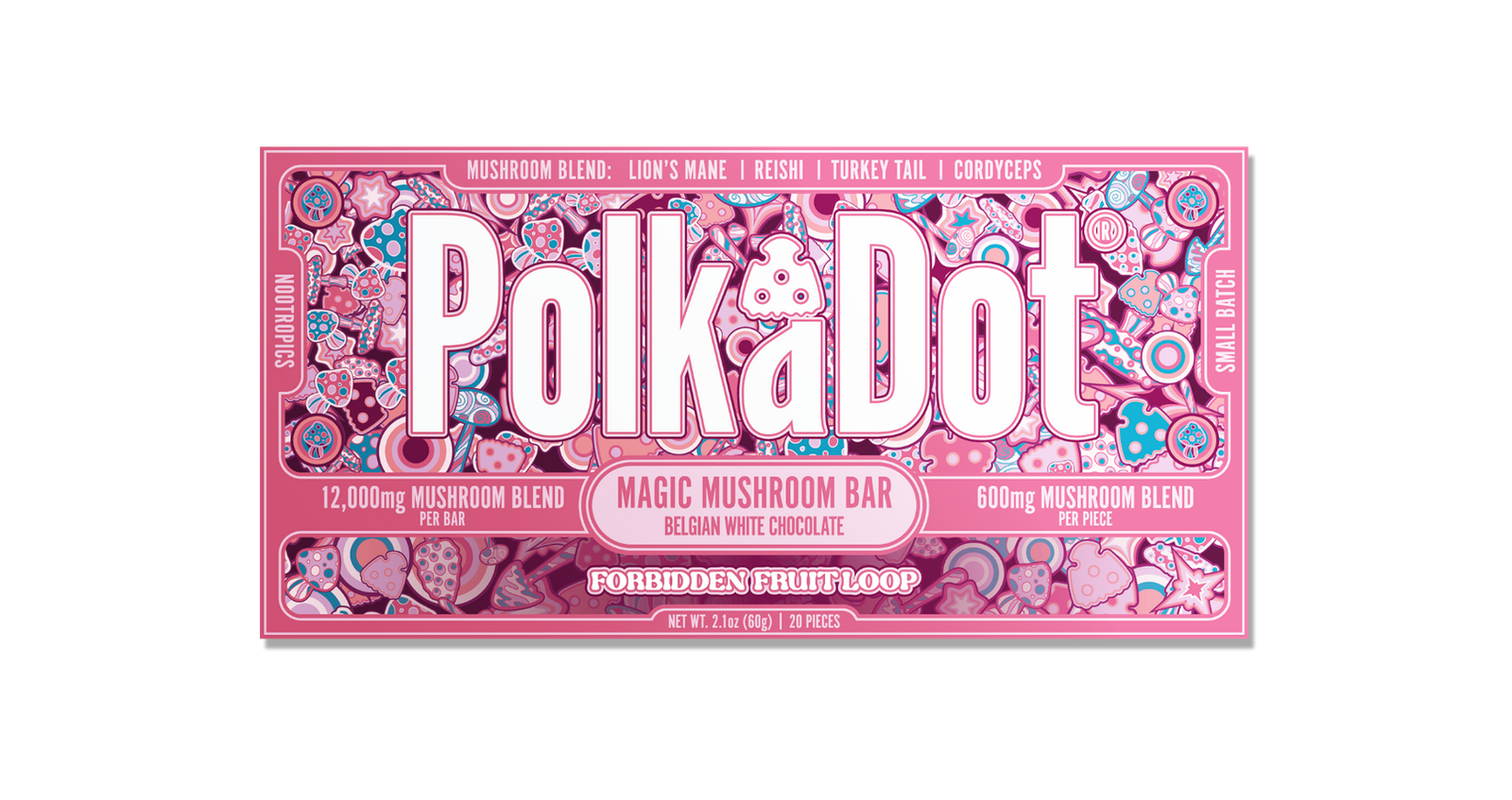 Forbidden Fruit Loop Chocolate Bar (12,000 MG) by Polkadot