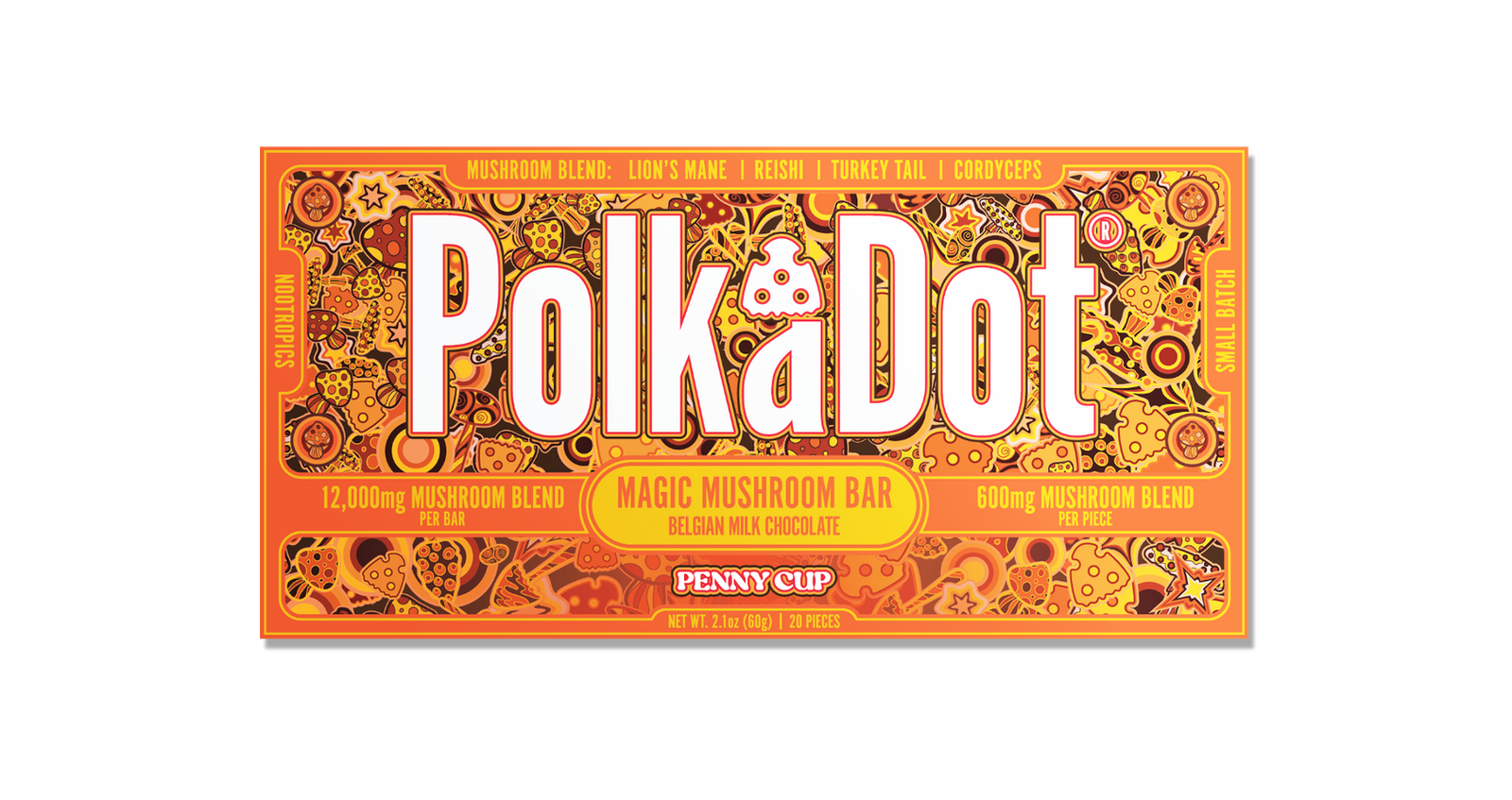 Penny Cup Chocolate Bar (12,000 MG) by Polkadot
