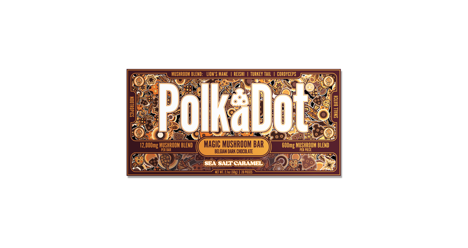 Sea Salt Caramel Chocolate Bar (12,000 MG) by Polkadot