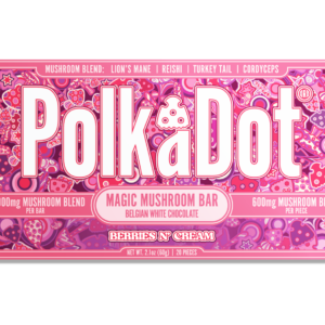 White Chocolate Berries N Cream Chocolate Bar (12,000 MG) by Polkadot