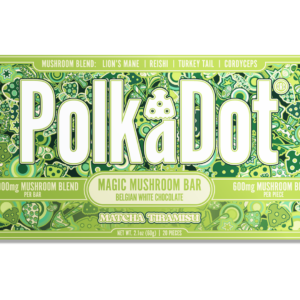 White Chocolate Matcha Tiramisu Chocolate Bar (12,000 MG) by Polkadot