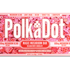 White Chocolate Strawberry Cheesecake Chocolate Bar (12,000 MG) by Polkadot